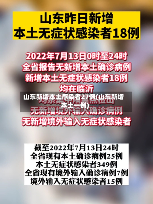 山东新增本土感染者27例(山东新增本土一例)