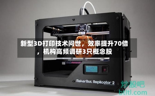 新型3D打印技术问世，效率提升70倍	，机构高频调研3只概念股-第2张图片